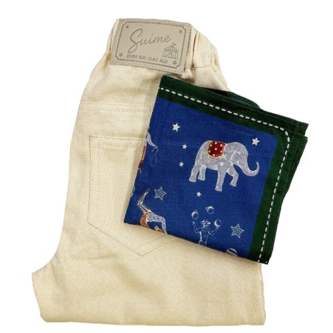 ベビー　スカーフ付きツイルパンツ（80～100cm・JUO/uru）