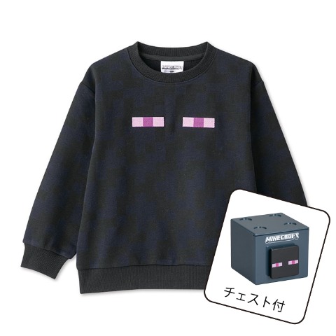 キッズ　スタッキングチェスト付トレーナー（140cm・マインクラフト）