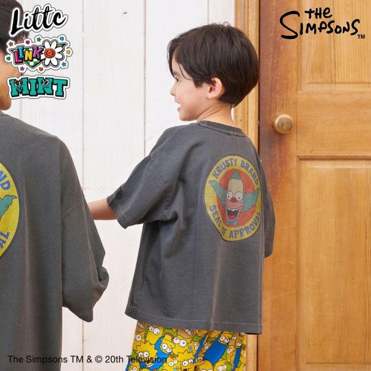 キッズ Tシャツ (140～160cm・LITTC・LINK＠・MINT/シンプソンズ