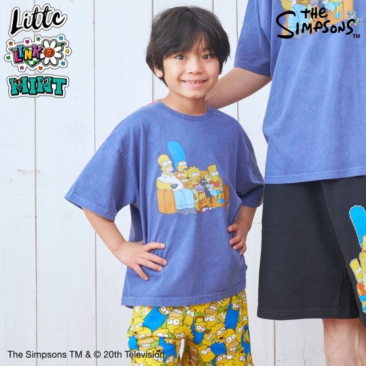 キッズ Tシャツ (140～160cm・LITTC・LINK＠・MINT/シンプソンズ