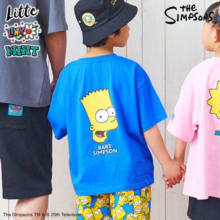キッズ Tシャツ (140～160cm・LITTC・LINK＠・MINT/シンプソンズ