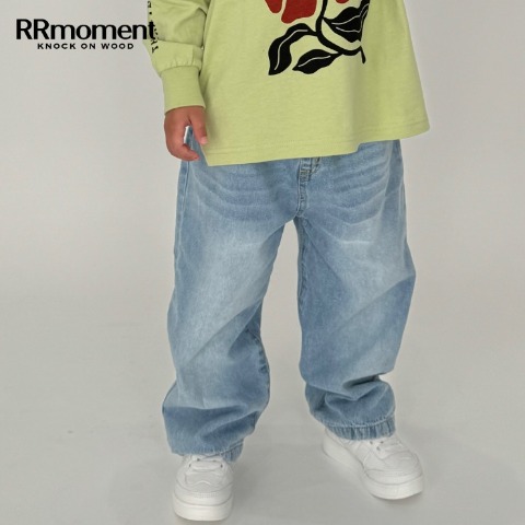 キッズ　ヴィンテージ風デニムパンツ（140～160cm・RRmoment/RINA）