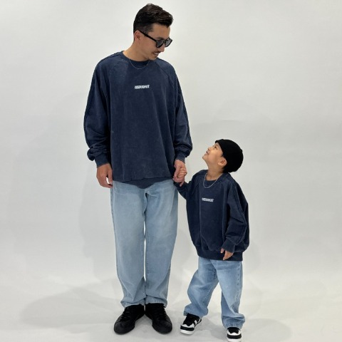 キッズ　ヴィンテージ風デニムパンツ（140～160cm・RRmoment/RINA）