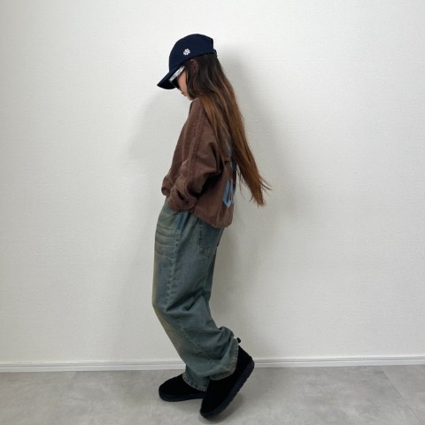 キッズ　ヴィンテージ風デニムパンツ（140～160cm・RRmoment/RINA）