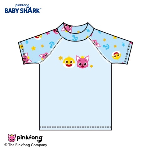 キッズ　スイムTシャツ（110～120cm・ベイビーシャーク）