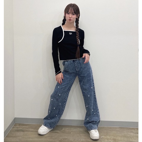 キッズ　長袖Tシャツ（140cm～160cm・mir..×hina)