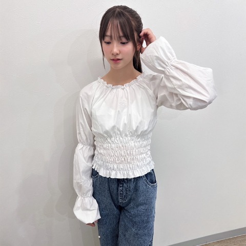 キッズ　ブラウス（140～160cm・mir..×hina)