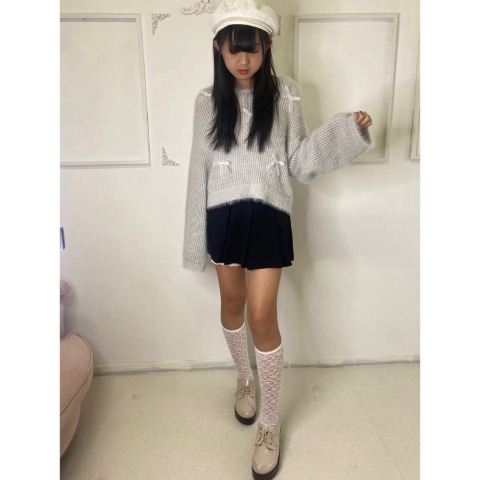 キッズ　ニットプルオーバー（150・160cm・ここち）