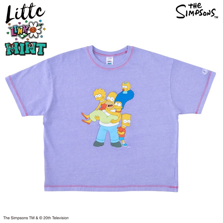 キッズ Tシャツ (140～160cm・LITTC・LINK＠・MINT/シンプソンズ