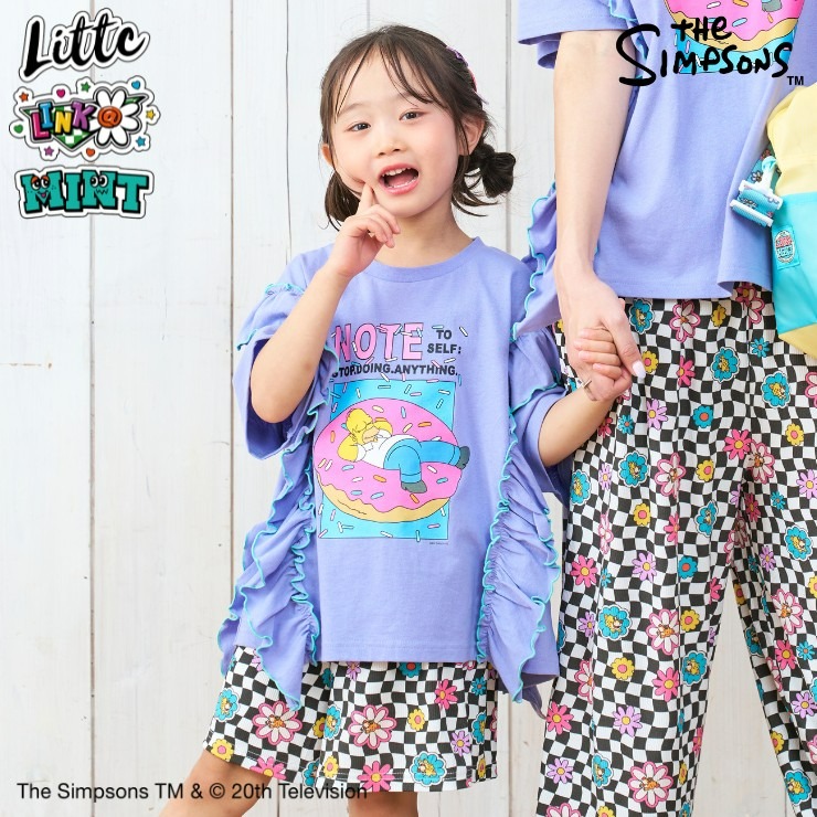 キッズ Tシャツ (140～160cm・LITTC・LINK＠・MINT/シンプソンズ