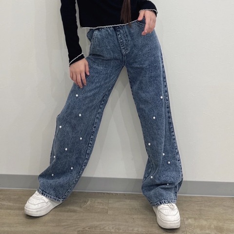 キッズ　デニムパンツ（140～160cm・mir..×hina)
