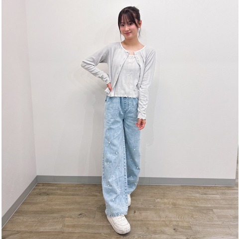 キッズ　デニムパンツ（140～160cm・mir..×hina)