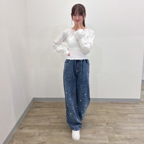 キッズ　デニムパンツ（140～160cm・mir..×hina)