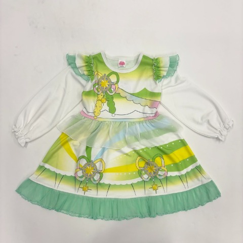 キッズ　長袖ワンピース（140cm・ひみつのアイプリ）