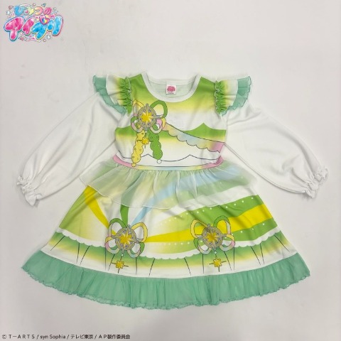 キッズ　長袖ワンピース（140cm・ひみつのアイプリ）