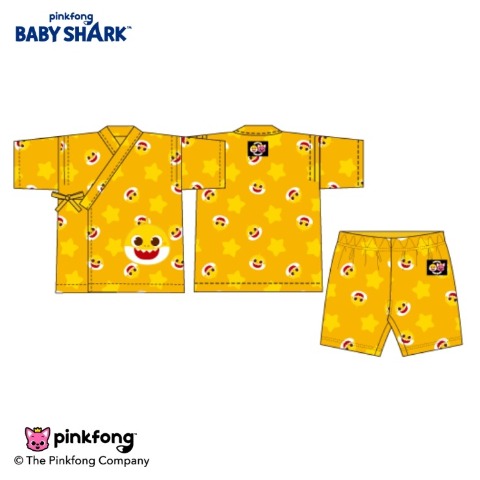 キッズ　甚平（110～120cm・ベイビーシャーク）