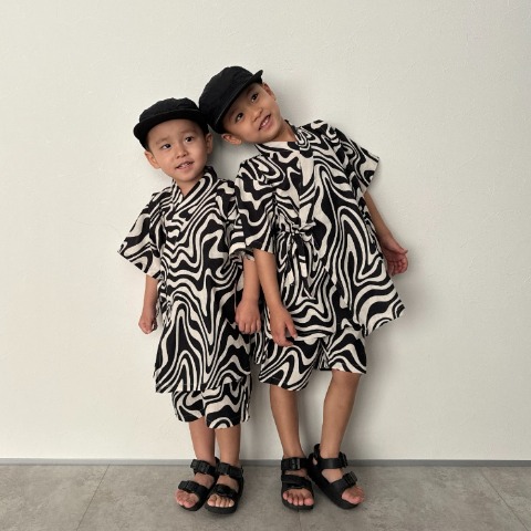 キッズ　甚平(110～130cm・RRmoment/RINA)