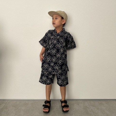 キッズ　甚平(110～130cm・RRmoment/RINA)