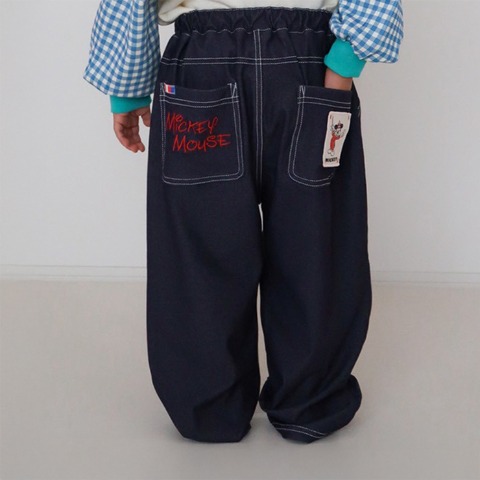 キッズ　パンツ（110～130cm・はるぴのママ/Disney）