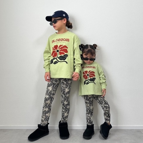 キッズ　パイソン柄レギンス(110～130cm・RRmoment/RINA)