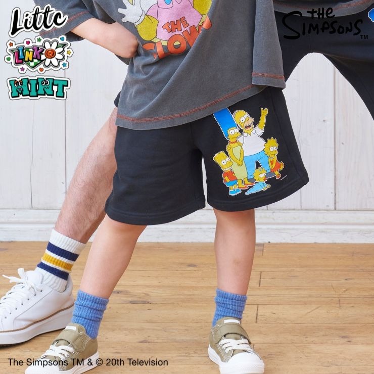 キッズ パンツ (110～130cm・LITTC・LINK＠・MINT/シンプソンズ