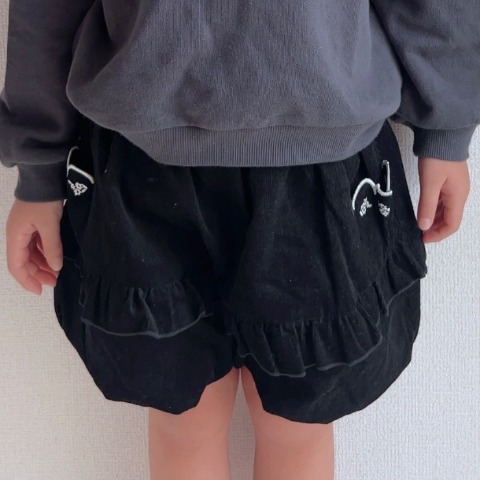キッズ　コールテンバルンキュロット（110・120cm・senyun/JUO）