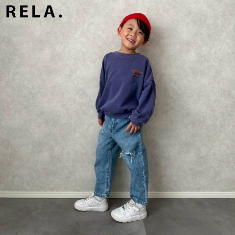 キッズ　長袖トレーナー(RELA.・110～130cm)