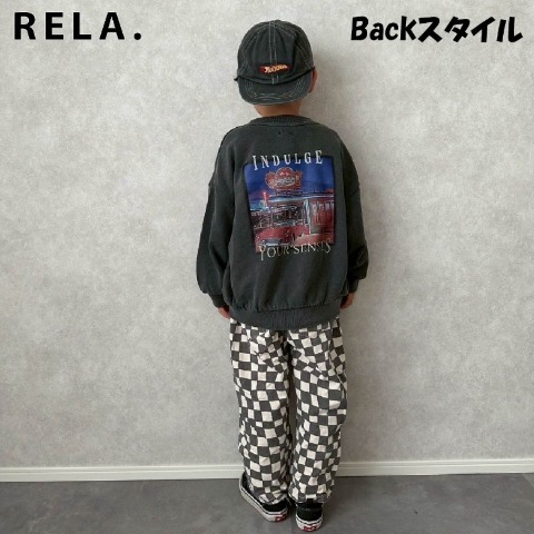 キッズ　長袖トレーナー(RELA.・110～130cm)