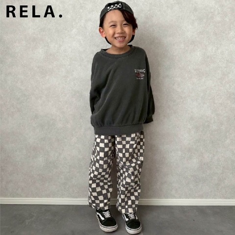 キッズ　長袖トレーナー(RELA.・110～130cm)