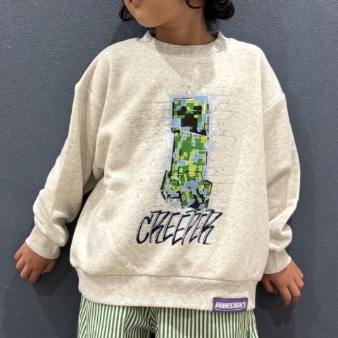 キッズ　トレーナー（110cm～130cm・マインクラフト/チマジロ）