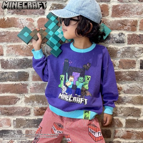 キッズ　ロングパンツ（110cm～130cm・マインクラフト/チマジロ）