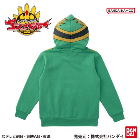 キッズ　パーカ（110cm～130cm・ゴジュウジャー）