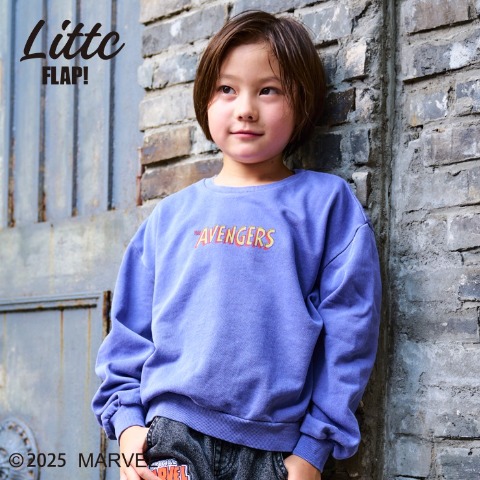 キッズ　トレーナー（110cm～130cm・LITTC FLAP!/MARVEL）