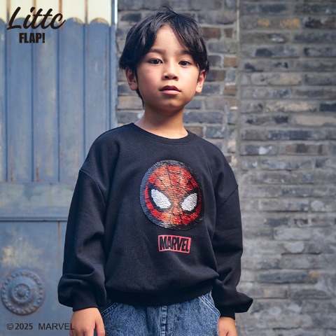 キッズ　トレーナー（110cm～130cm・LITTC FLAP!/MARVEL）
