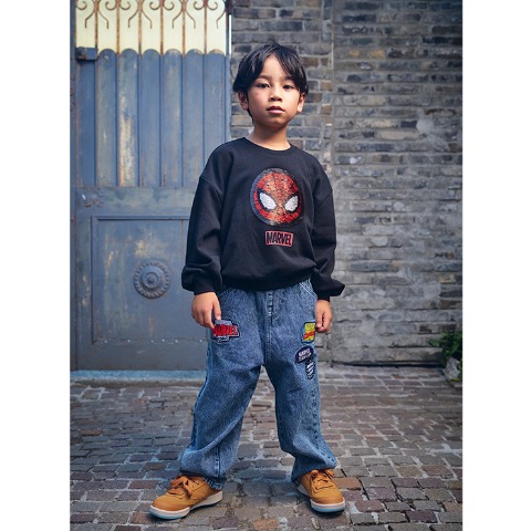 キッズ　トレーナー（110cm～130cm・LITTC FLAP!/MARVEL）