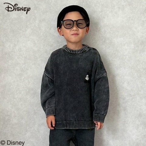 キッズ　長袖ニットプルオーバー(120・130cm・Disney)