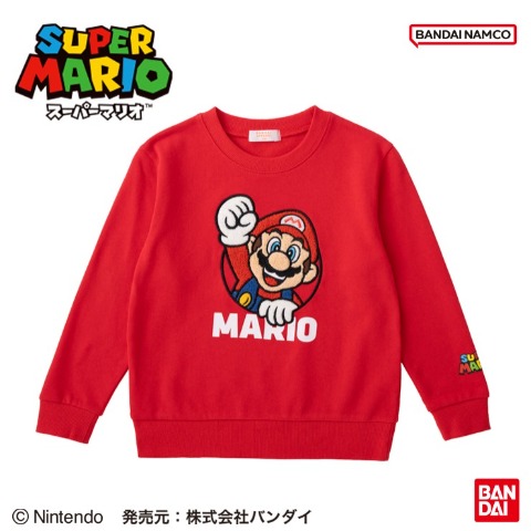 キッズ　トレーナー（110～130cm・スーパーマリオ）