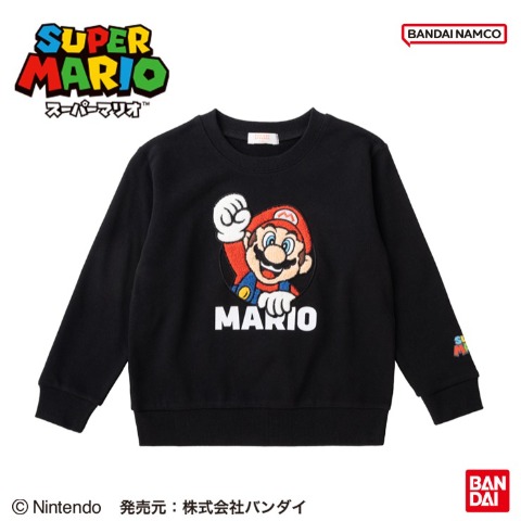 キッズ　トレーナー（110～130cm・スーパーマリオ）