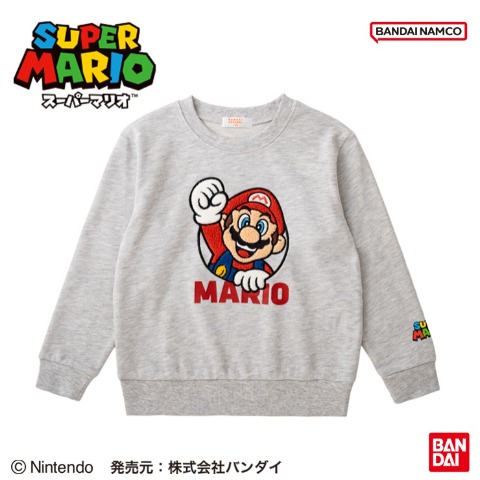 キッズ　トレーナー（110～130cm・スーパーマリオ）