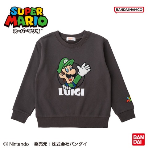 キッズ　トレーナー（110～130cm・スーパーマリオ）