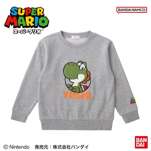 キッズ　トレーナー（110～130cm・スーパーマリオ）