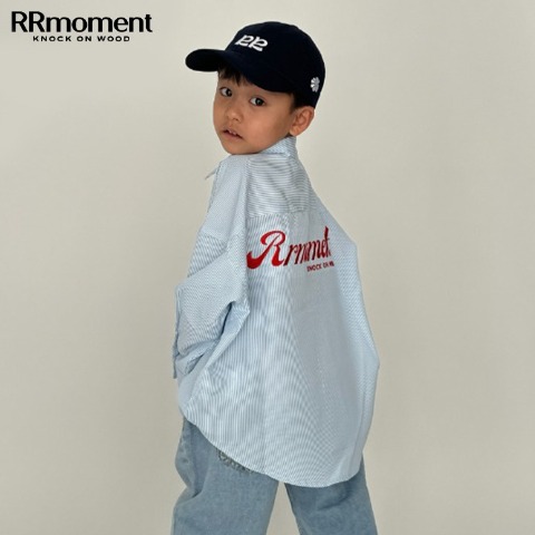 キッズ　ストライプシャツ（110～130㎝・RRmoment/RINA）