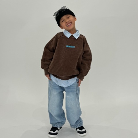 キッズ　ストライプシャツ（110～130㎝・RRmoment/RINA）