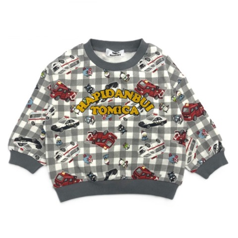 キッズ　プルオーバー（110・120cm・トミカ&ぱぴだんぶい）