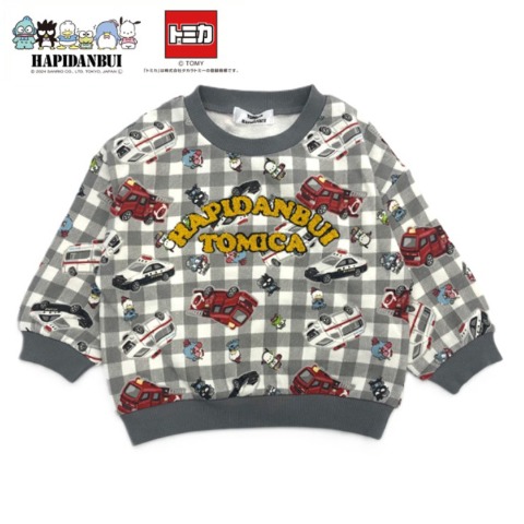 キッズ　プルオーバー（110・120cm・トミカ&ぱぴだんぶい）