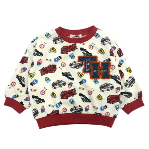 キッズ　プルオーバー（110・120cm・トミカ&ぱぴだんぶい）