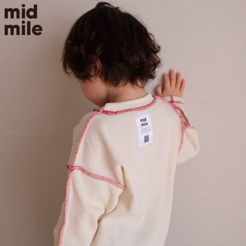 キッズ　長袖Tシャツ（110～130cm・midmile/むくぞー）