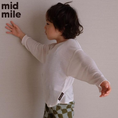キッズ　長袖Tシャツ（110～130cm・midmile/むくぞー）