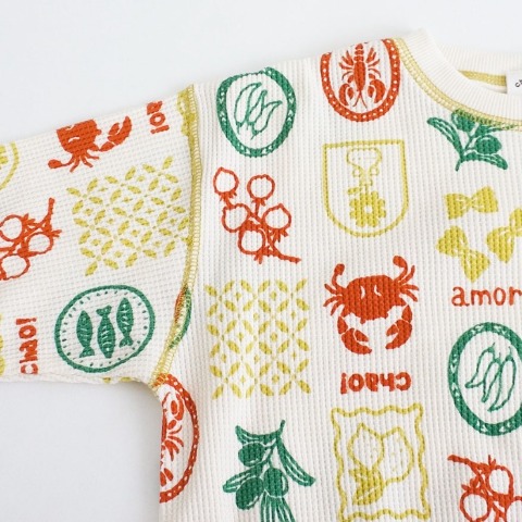 キッズ　長袖Tシャツ（110～130cm・OP1ST./saki)