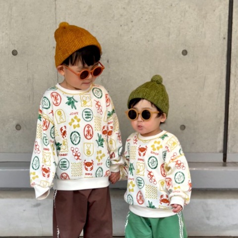 キッズ　長袖Tシャツ（110～130cm・OP1ST./saki)